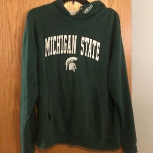 Michigan State hoodie.